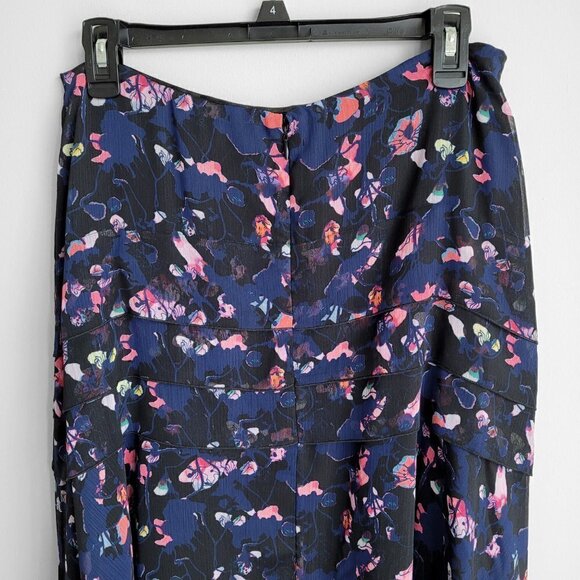 HP! NWOT Jason Wu Collective Lace Trim Floral Layered Tiered Boho Flowy Skirt - Picture 11 of 15